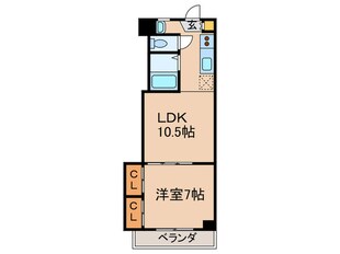 コンフォルト1の物件間取画像